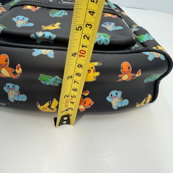 Loungefly Pokemon Starters Backpack Pockets Black - Picture 15 of 16